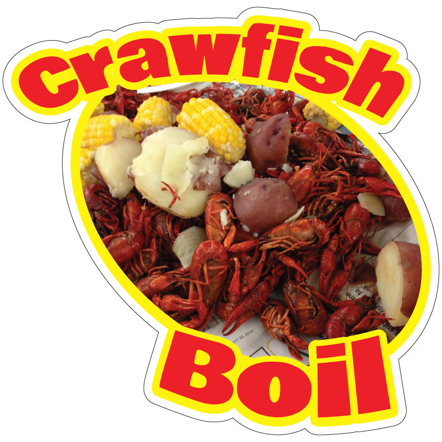 Crawfish Boil Die-Cut Decal