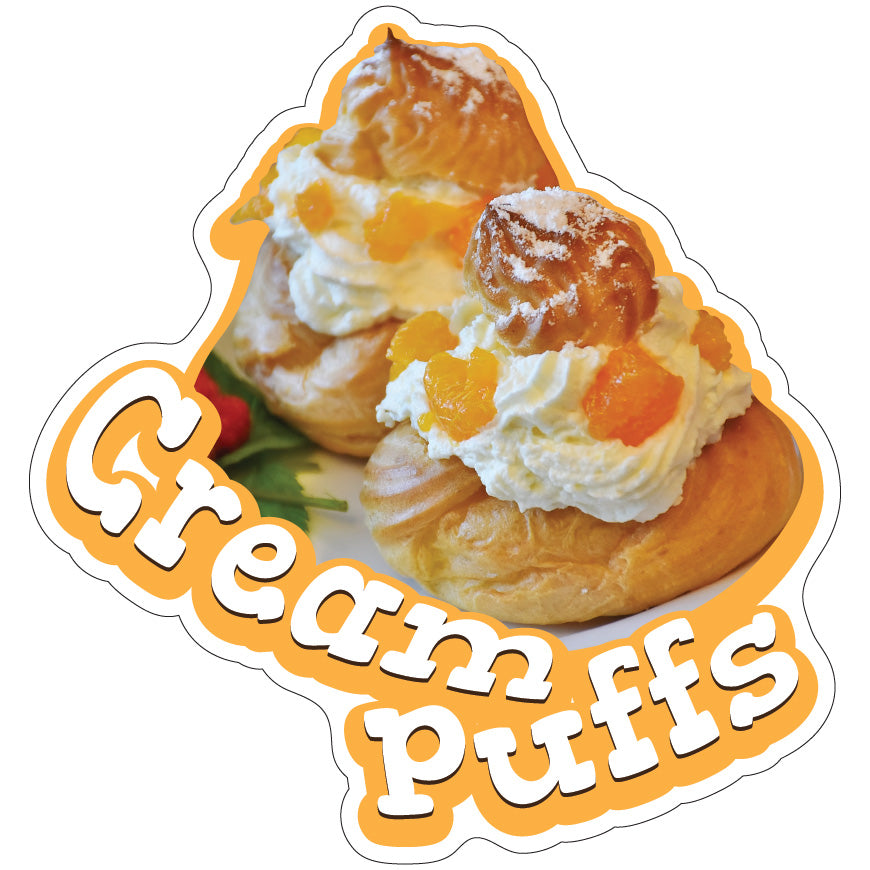 Cream Puffs Die-Cut Decal