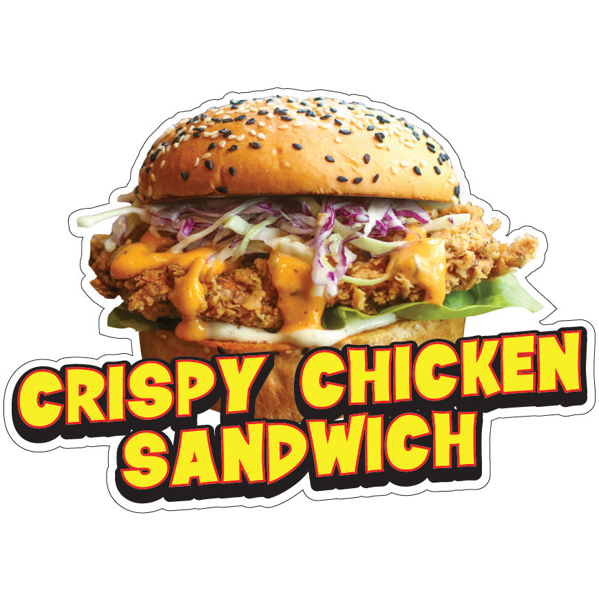 Crispy Chicken Sandwich Die-Cut Decal