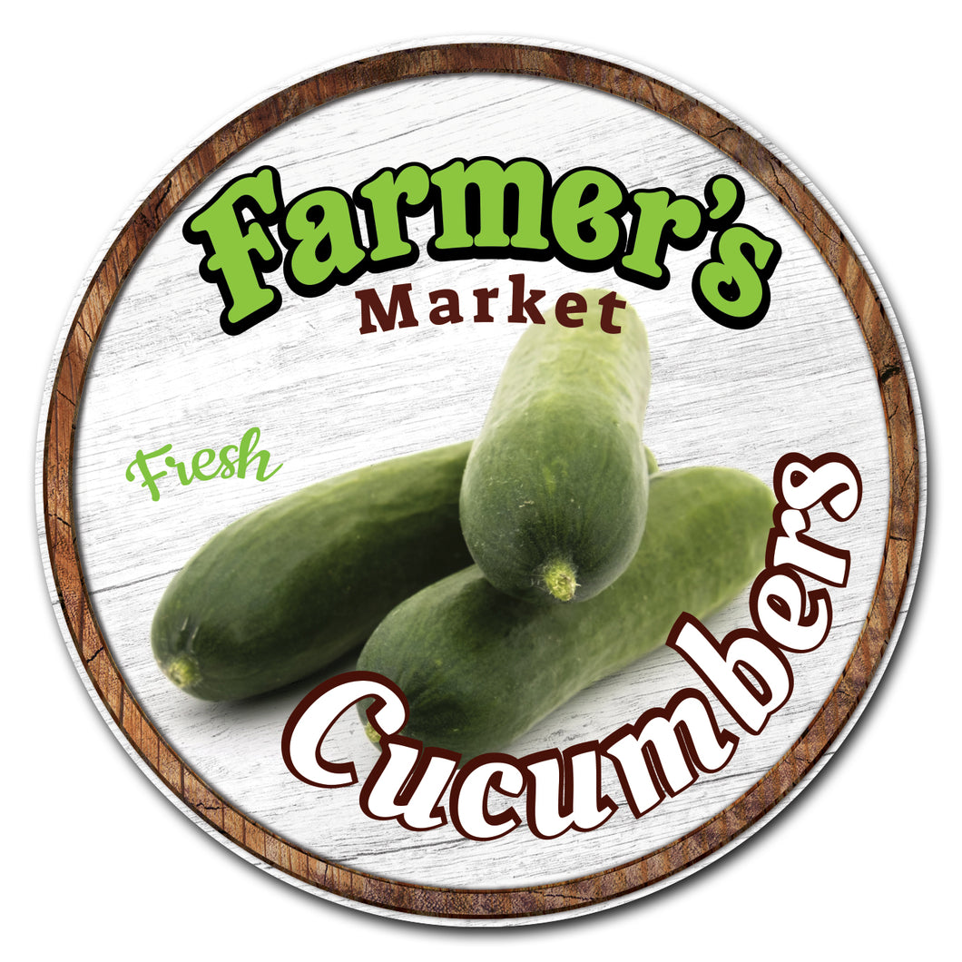 Farmer's Market Cucumbers Circle