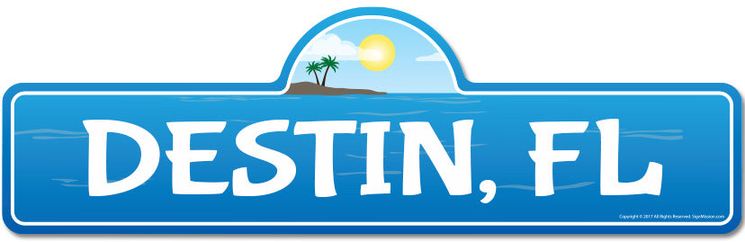 Destin, FL Florida Beach Street Sign