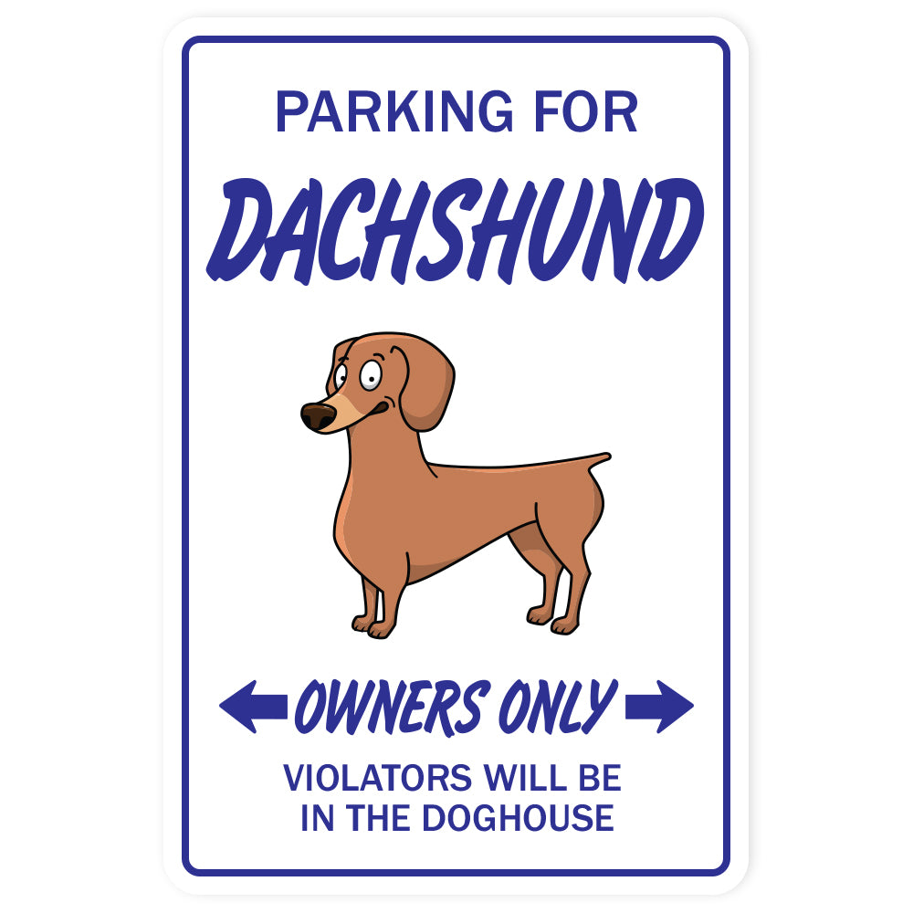 Dachshund Street Vinyl Decal Sticker