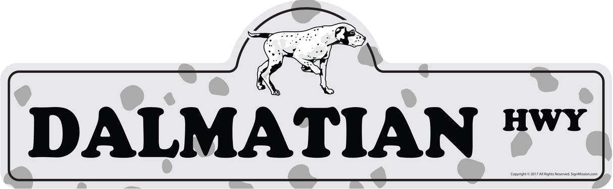 Dalmatian Street Sign