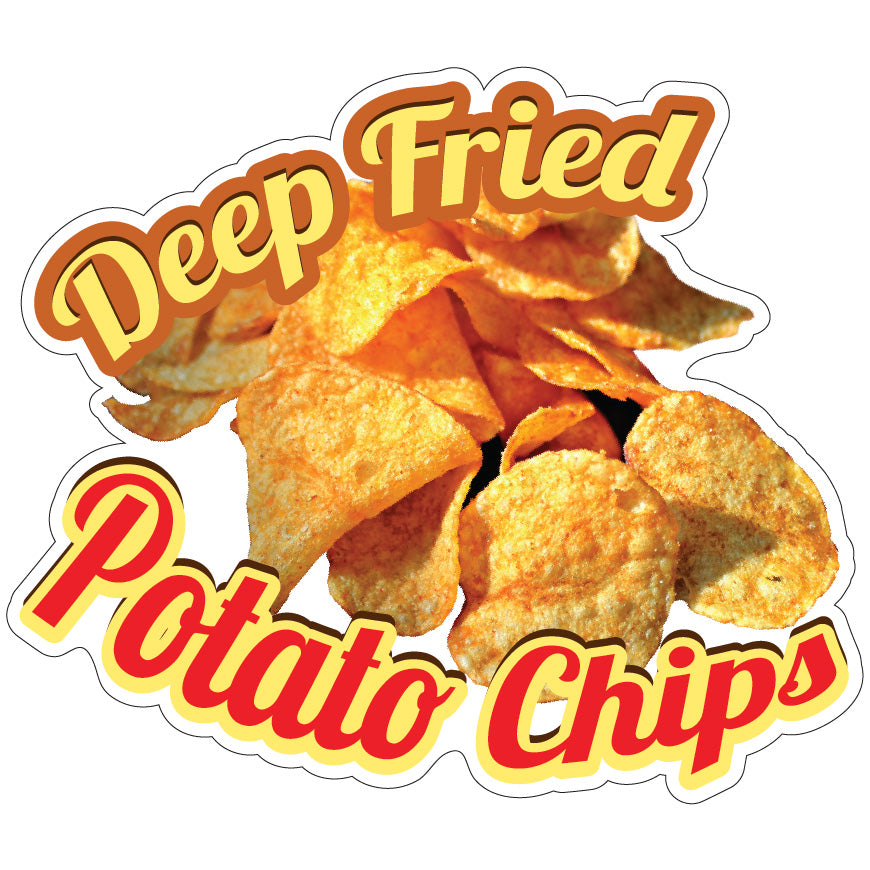 Deep Fried Potato Chips Die-Cut Decal