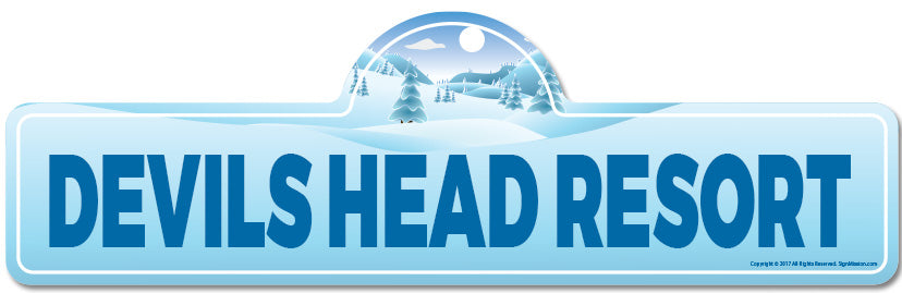 Devils Head Resort Street Sign