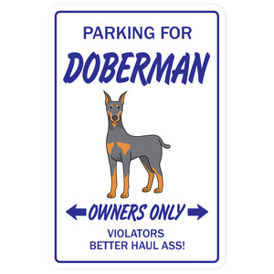 Doberman Vinyl Decal Sticker