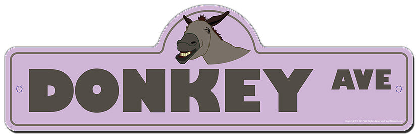 Donkey Street Sign