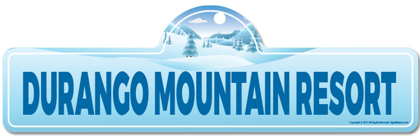 Durango Mountain Resort Street Sign – SignMission