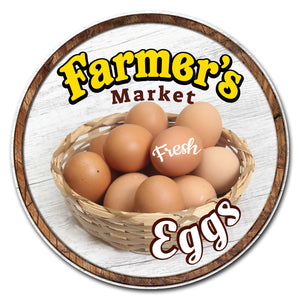 Farmer's Market Eggs Circle