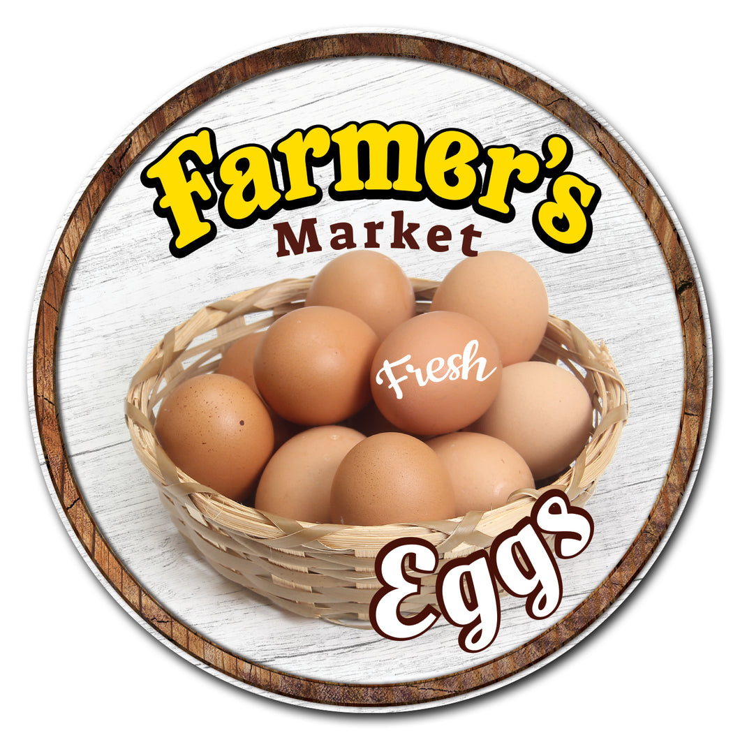 Farmer's Market Eggs Circle