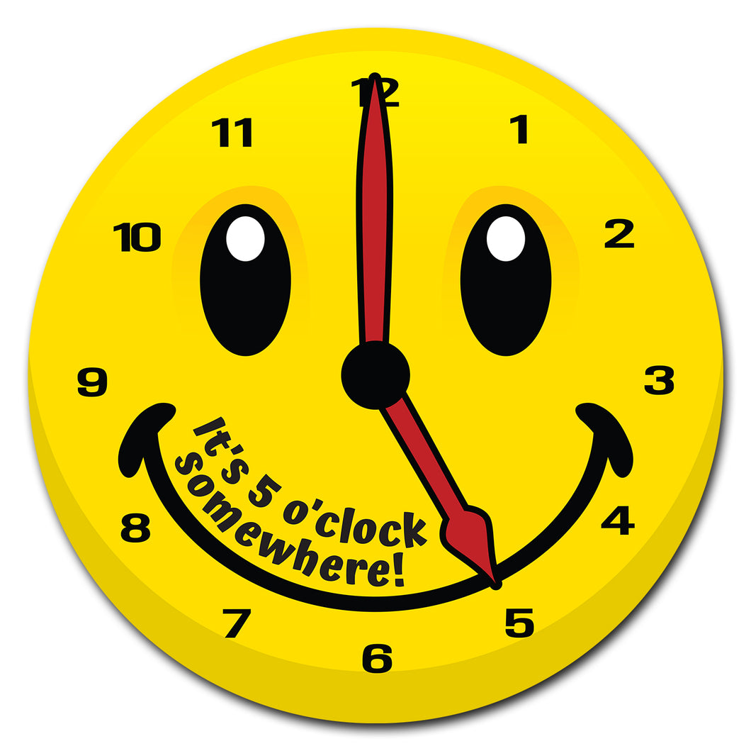 Emoji 5 O'clock Circle