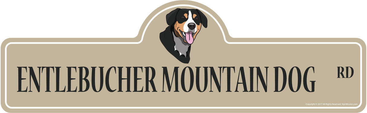 Entlebucher Mountain Dog Street Sign