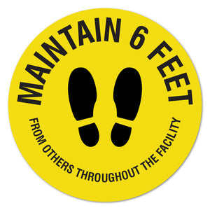 Maintain 6 Feet 16" Floor Marker