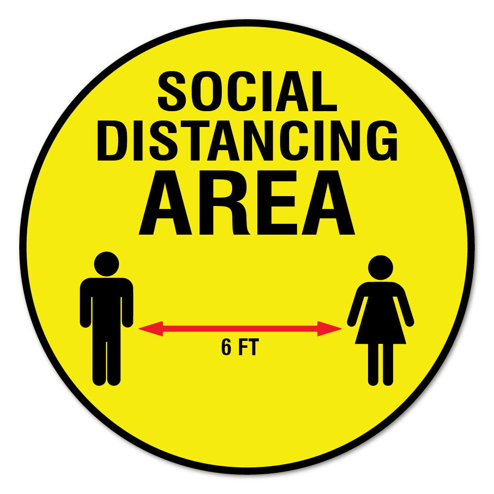 Social Distance Area 6 Ft 16