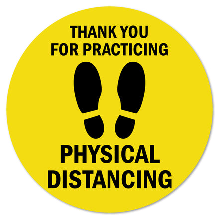 Thank You For Practicing Safe Distance 16" Floor Marker