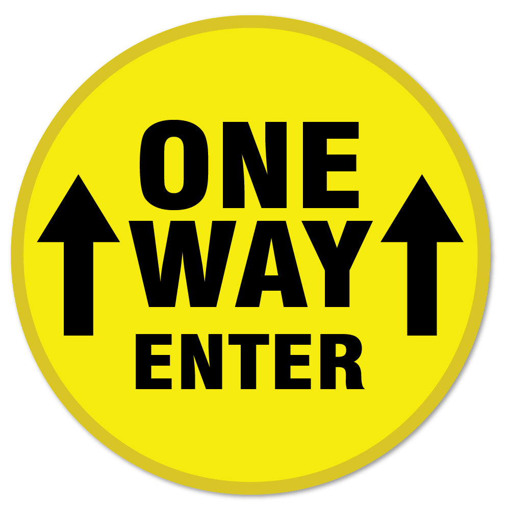 One Way Enter Arrow 16