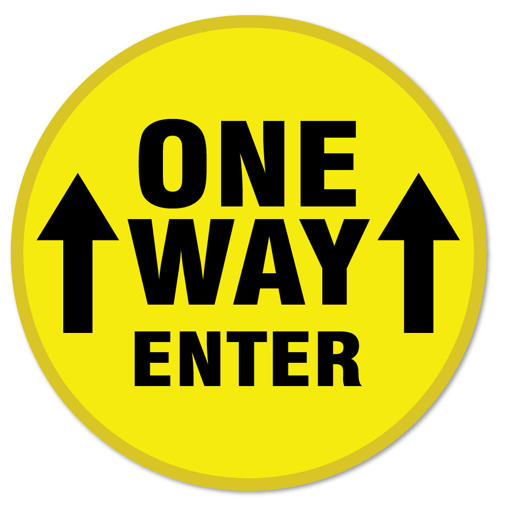 One Way Enter Arrow 7