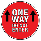 One Way Do Not Enter 16" Floor Marker