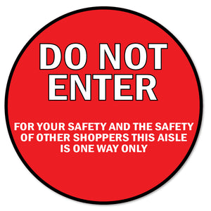 Do Not Enter Arrow Floor Marker