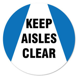 Keep Aisle Clear 16" Floor Marker