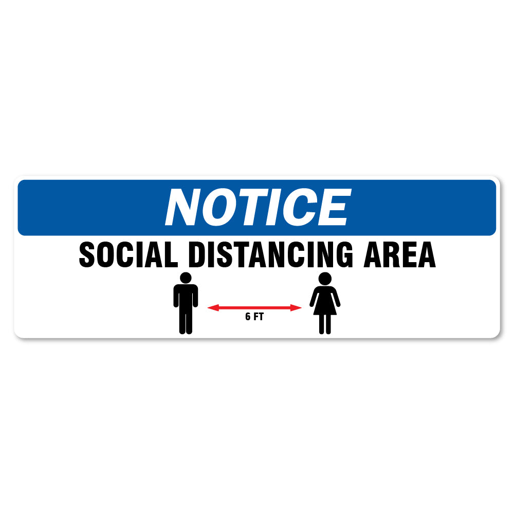 Social Distance Area 6 Ft 18