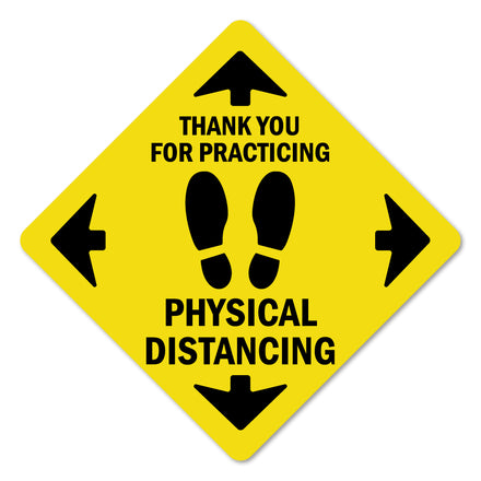 Thank You For Practicing Safe Distance 11" Floor Marker