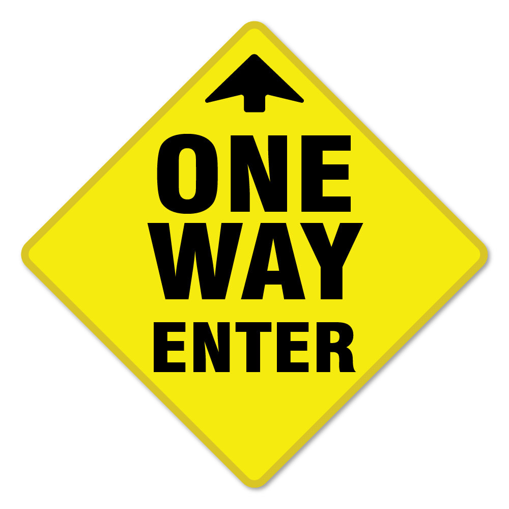 One Way Enter Arrow 7