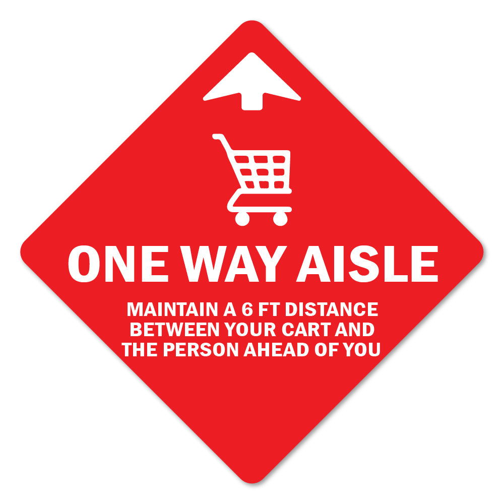 One Way Aisle Floor Marker