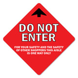 Do Not Enter Arrow Floor Marker