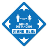Stand Here Social Distancing Floor Marker