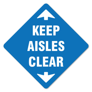 Keep Aisle Clear 11" Floor Marker