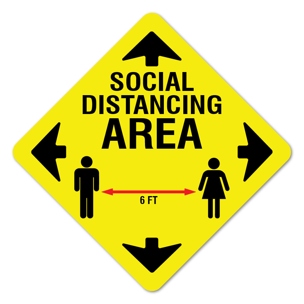 Social Distance Area 6 Ft 11