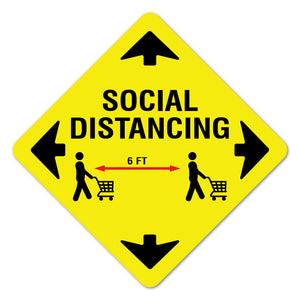 Social Distance 6 Ft 7" Floor Marker