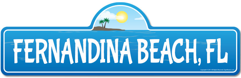 Fernandina, FL Florida Beach Street Sign