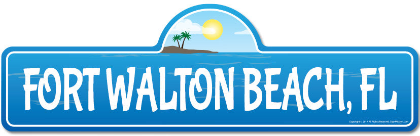 Fort Walton, FL Florida Beach Street Sign