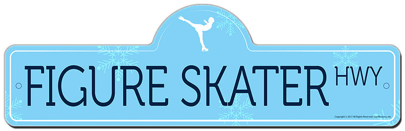 Figure Skater Street Sign
