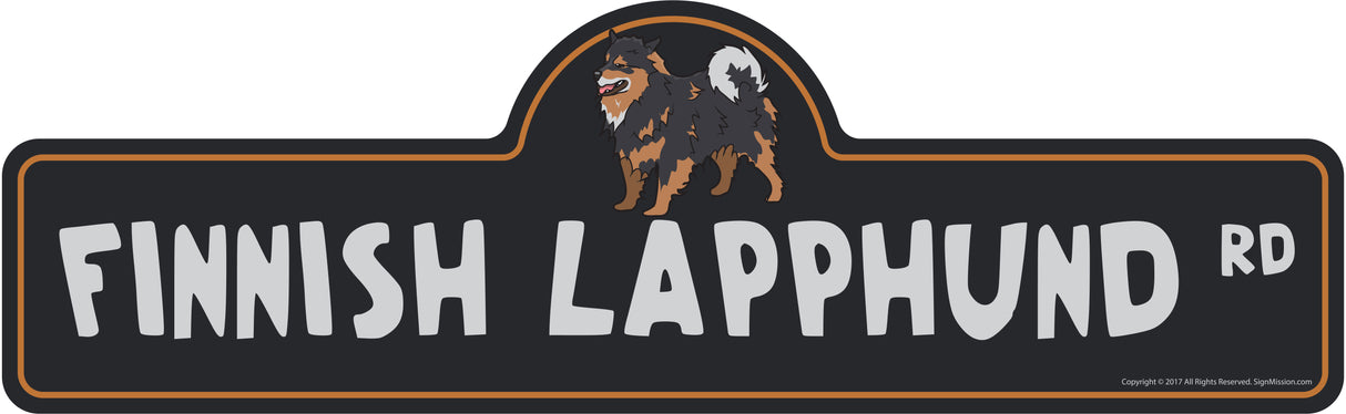 Finnish Lapphund Street Sign