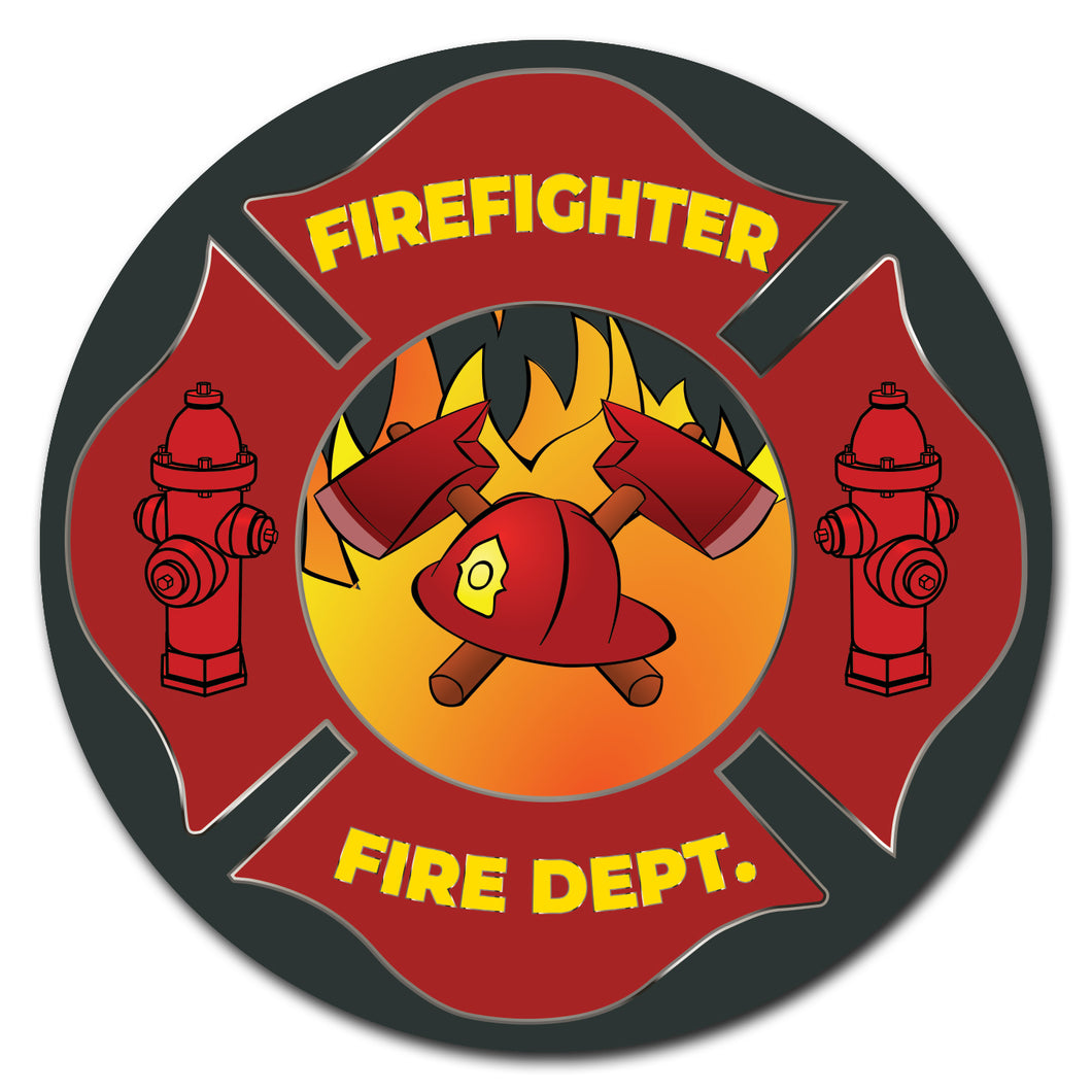 Firefighter Fire Dept Circle