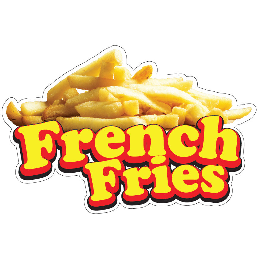 French Fries Die-Cut Decal