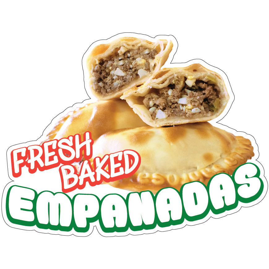 Fresh Baked Empanadas Die-Cut Decal