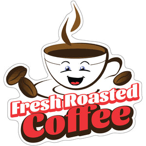 Fresh Roasted Coffee Die-Cut Decal