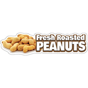 Fresh Roasted Peanuts Die-Cut Decal