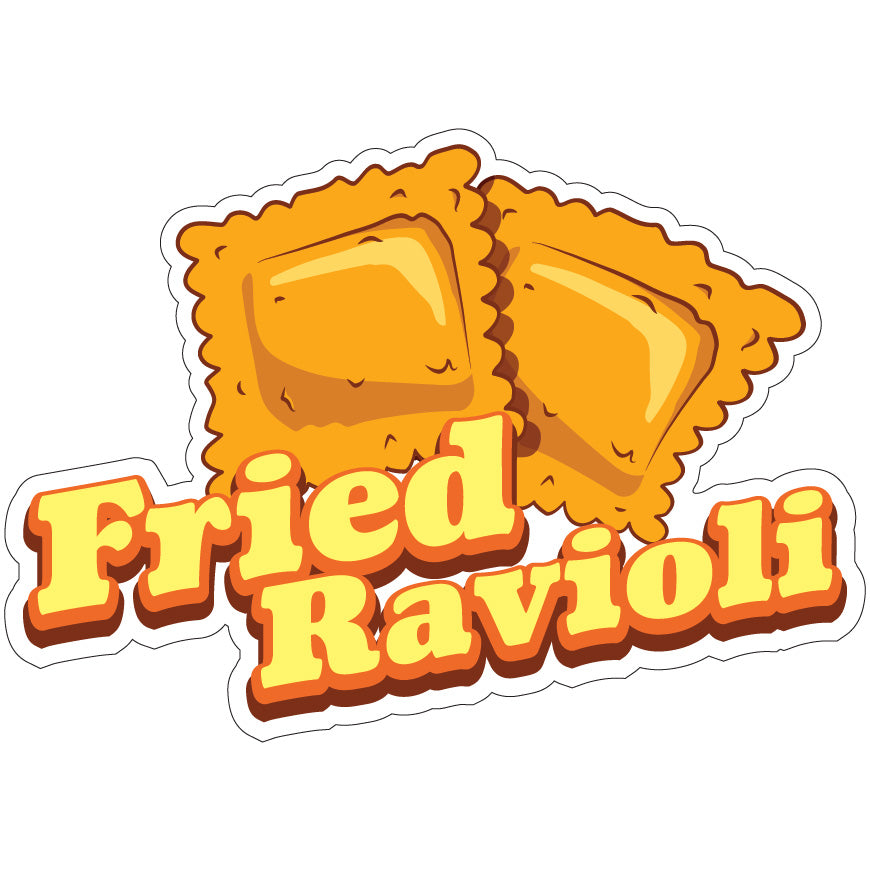 Fried Ravioli Die-Cut Decal