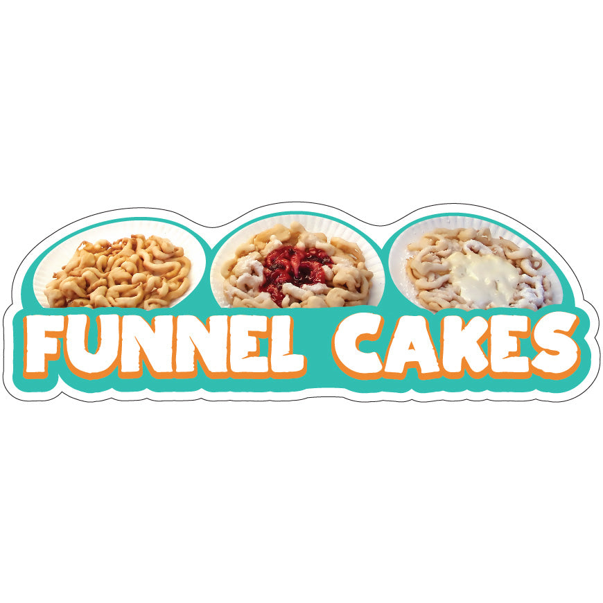 Funnel Cakes Die-Cut Decal