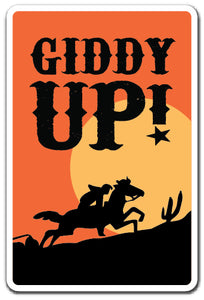 Giddy Up! Vinyl Decal Sticker