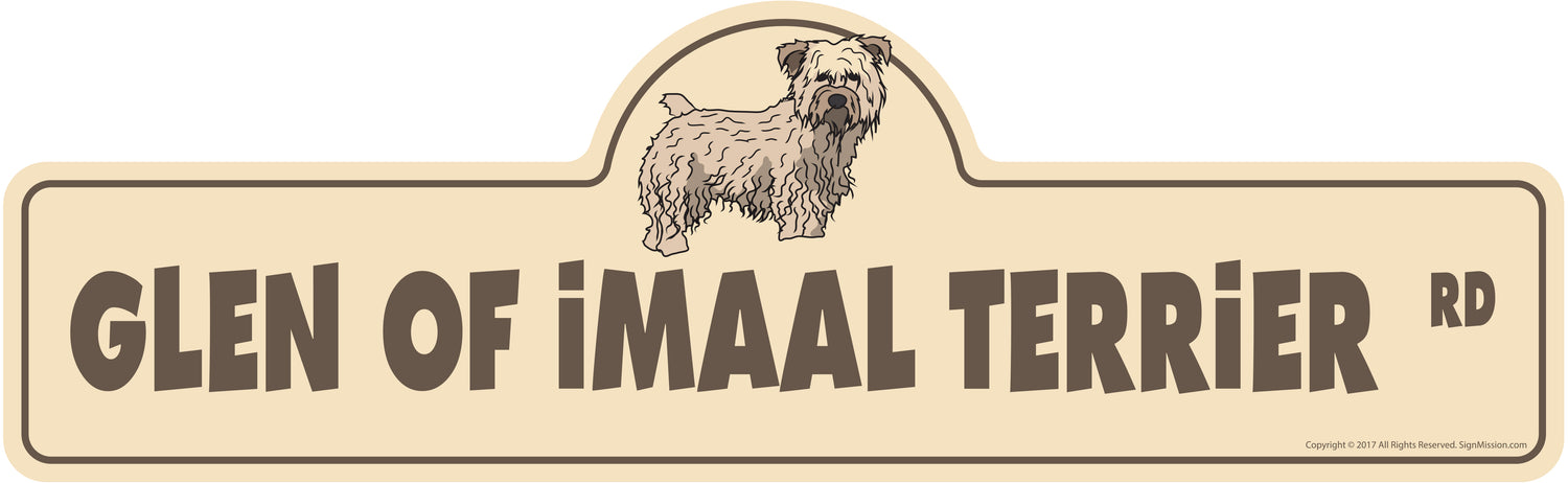 Glen Of Imaal Terrier Street Sign