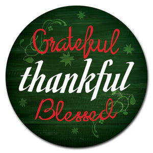 Grateful Thankful Blessed Circle