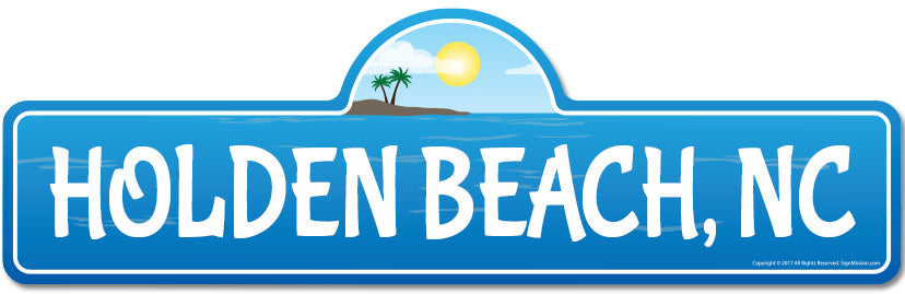 Holden, NC North Carolina Beach Street Sign