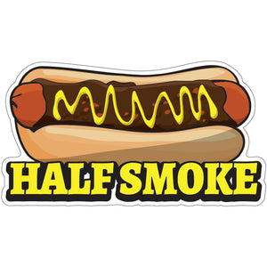 Half Smoke Die-Cut Decal