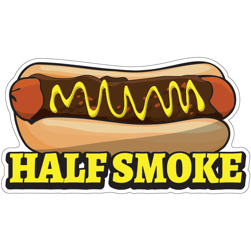 Half Smoke Die-Cut Decal